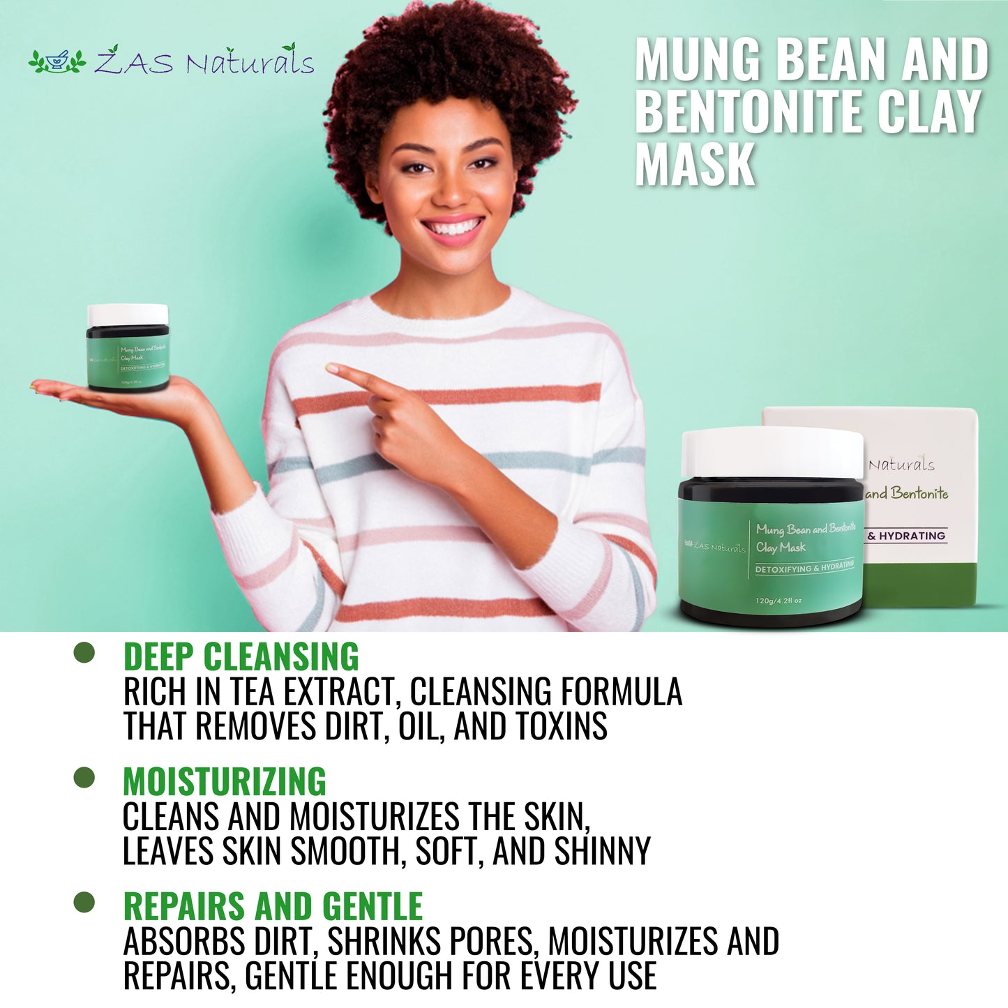 Mung Bean and Bentonite Clay Detox Mask