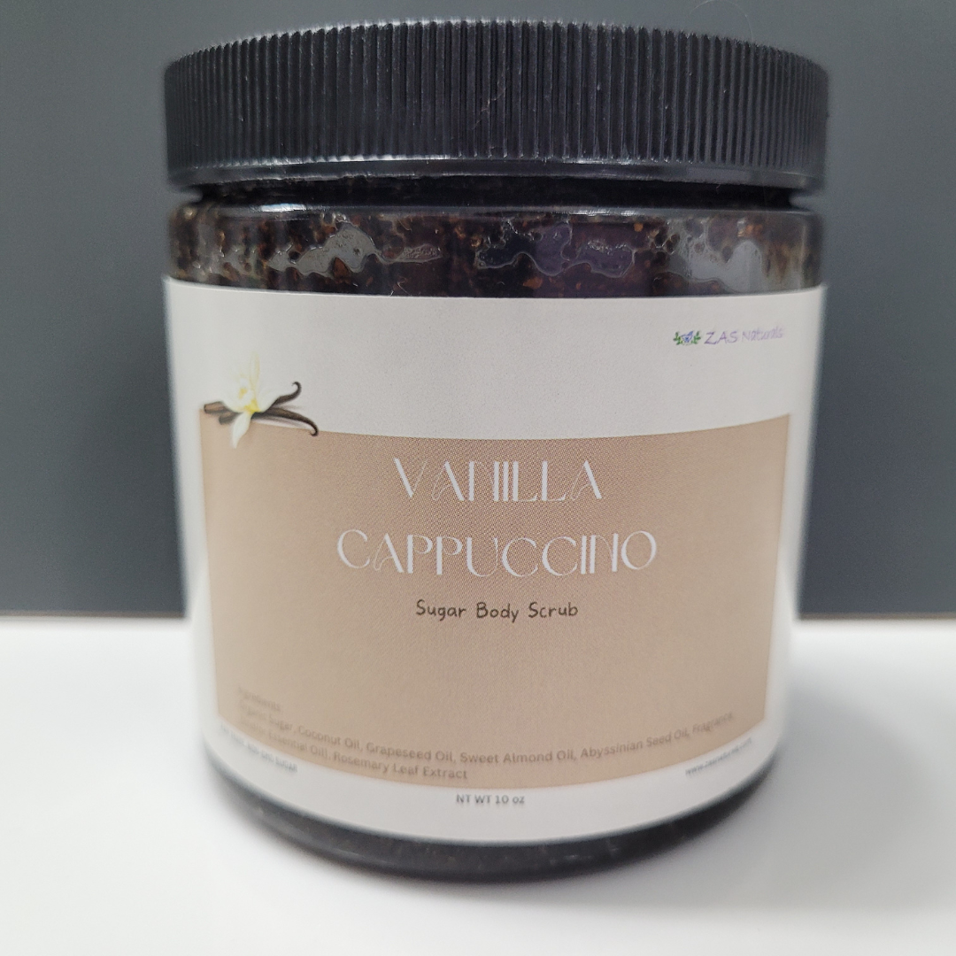 Vanilla Cappuccino Coffee Body Scrub - 10 oz