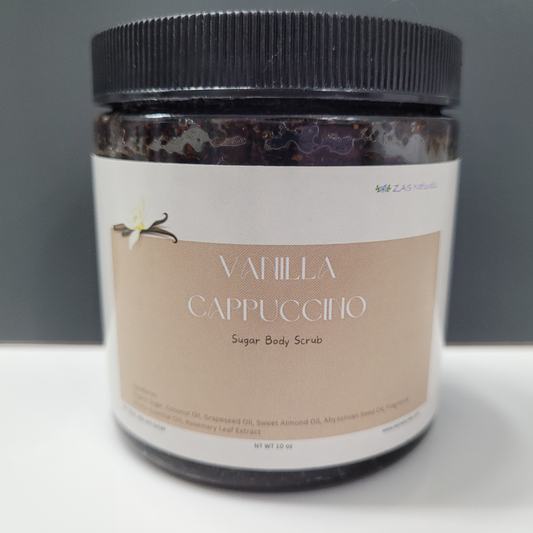Vanilla Cappuccino Coffee Body Scrub - 10 oz