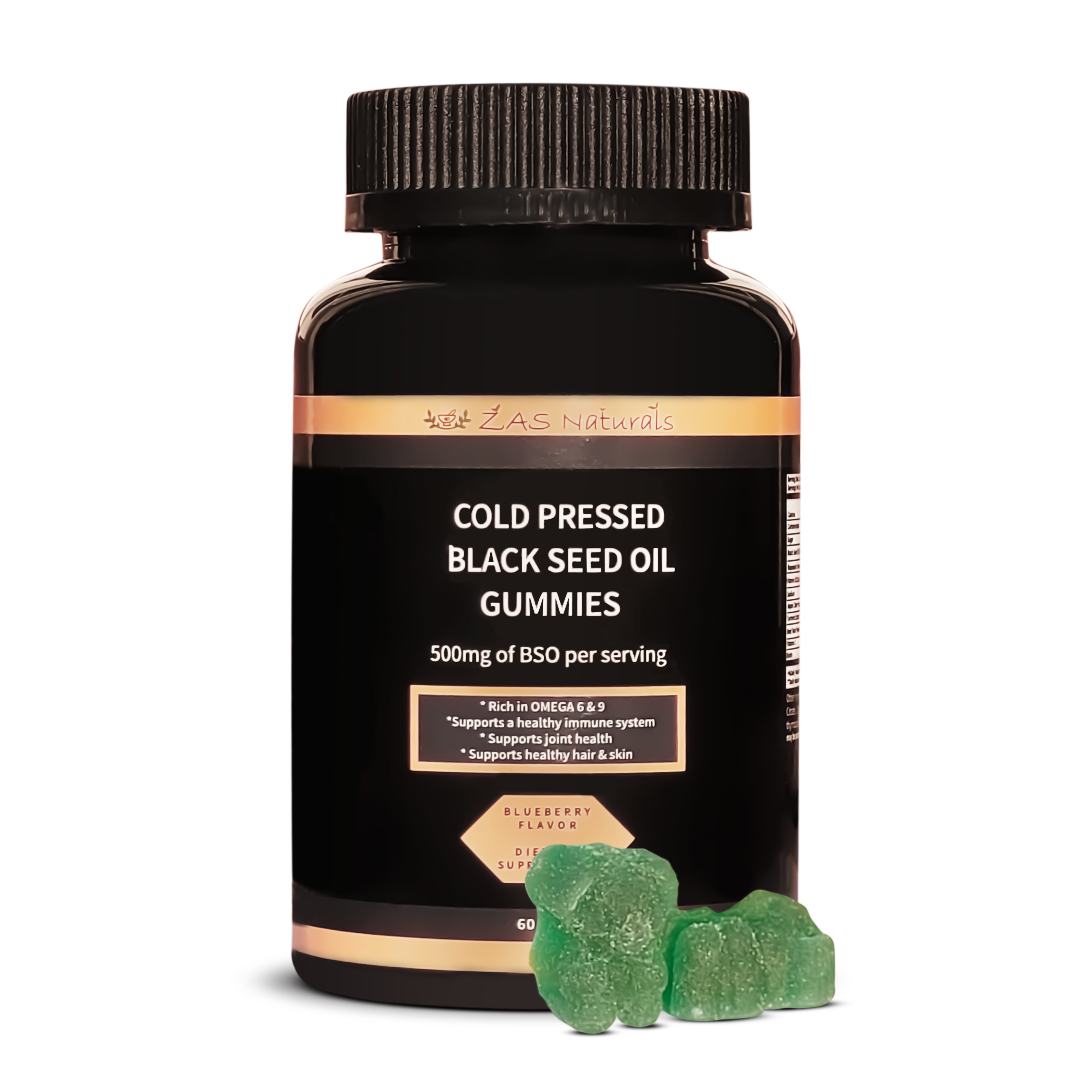 Cold Pressed Black Seed Oil Gummies for Adults and Children